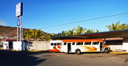 The buses in Topolobampo